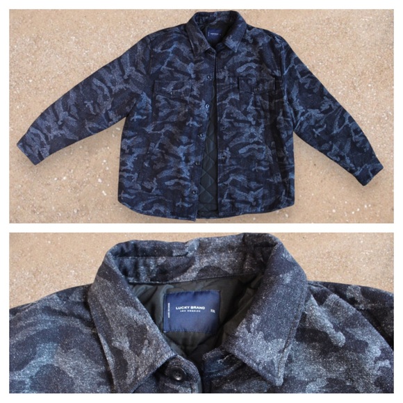 Lucky Brand Camouflage Button Down Shirt Jacket - Picture 3 of 14